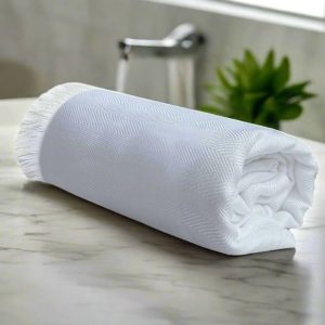 27x54 Bamboo White Towel (Teery)